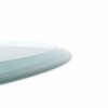 24" Round Tempered Glass Table Top Clear Glass 2 / 5" Thick Beveled Polished Edge - Transparent - Image 7