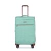 4 Piece Set (16/20/24/28), Softshell Suitcase Spinner Wheels Terylene Luggage Sets Carry On Suitcase Luggage Lightweight Durable Suitcase - Green - Image 8