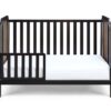Brees Island - 3 In 1 Convertible Crib - Black, Brownstone - Image 3