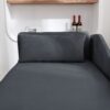 Chaise Lounge Indoor, Velvet Lounge Chair For Bedroom With Storage & Pillow, Modern Upholstered Rolled Arm Chase Lounge For Sleeping With Nailhead Trim For Living Room Bedroom Office - Black - Image 7