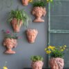 8X4X9" Visage Head Bust Planter, Home Wall Planter - Brown - Image 14