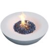 Outdoor Concrete Propane Gas Fire Pit Bowl - Antique White - Image 4
