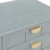 2 Drawer Side Table, American Style, End Table, Suitable For Bedroom, Living Room, Study - Light Gray - Image 18