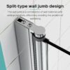 Frameless Shower Doors For Bathtub, 1 / 4" SGCC Tempered Glass - Chrome Finish - Image 4