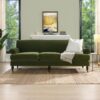 Alana Lawson - Three Cushion Tightback Sofa - Olive Green - Image 15