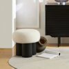 Lamb Wool Seat With Barrel Pipe / Black Ash Willow - White - Image 2