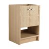 Modern Freestanding Bathroom Vanity With 2 Soft Closing Doors, Excluding Sink - Oak - Image 12