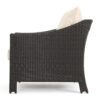 Antibes - 4 Pieces Wicker Chat Set - Brown / Beige - Image 7