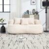 Bean Bag Sofa Lazy Sofa Comfort Lounger High Back Chair For Adults And Kids, Indoor & Outdoor - Beige - Image 8
