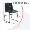 (Set of 4) Classic Chairs, A Stylish Seat Suitable For Modern Minimalist And Industrial Style Environments - Black - Image 3