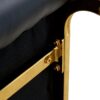 Luxurious And Minimalist Chair Covers, 2 High Elasticity Dining Chairs Arched Legs - Black / Gold - Image 11