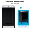Modern Freestanding 20.3" Bathroom Vanity With Sink, Functional Drawer, Soft Closing Door - Black - Image 5