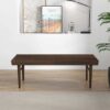 Mia - Mid-Century Modern Bench - Dark Brown - Image 8