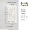 Ceiling Fan With 18W Dimmable Led Light Remote Control 8 Solid Wood Blades For Living Room - Black - Image 9