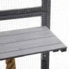 Outdoor Diy Cat House Catio With Double Enter Doors, Platforms, And Condos - Dark Gray - Image 14