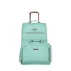 4 Piece Set (16/20/24/28), Softshell Suitcase Spinner Wheels Terylene Luggage Sets Carry On Suitcase Luggage Lightweight Durable Suitcase - Green - Image 14