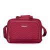 4 Piece Set (16/20/24/28), Softshell Suitcase Spinner Wheels Terylene Luggage Sets Carry On Suitcase Luggage Lightweight Durable Suitcase - Wine Red - Image 6