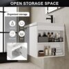 Modern Bathroom Vanity Sink Combo For Small Spaces - White - Image 6