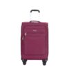 5 Piece Set (18/23/27/Travelbag /Toiletry Bag), Softshell Suitcase Spinner Wheels Terylene Polyester Luggage Sets Carry On Suitcase Luggage Lightweight Durable Suitcase - Wine Red - Image 13