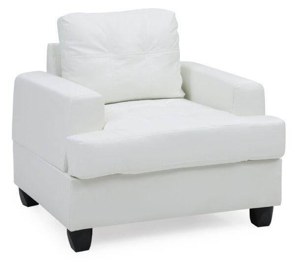Charming Transitional Chair - White
