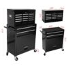 High Capacity Rolling Tool Chest With Wheels And Drawers, 8 Drawer Tool Storage Cabinet - Black - Image 10