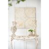 Distressed Wooden Square Wall Panels (Set of 4) - White - Image 2