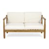 Outdoor Seating Set With Coffee Table And Loveseat - Teak - Image 9