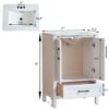 Fully Assembled 24'' Freestanding Single Bathroom Vanity With Ceramic Top - White - Image 3