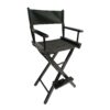Casual Home Director's Chair, Foldable Style, Suitable For Adults (Set of 2) - Black - Image 4