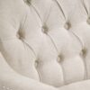 Accent Chair, Living Room Chair, Footrest Chair Set With Vintage Brass Studs, Button Tufted Upholstered Armchair For Living Room, Comfy Reading Chair For Bedroom, Reception Room - Beige - Image 18