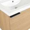 Modern 24" Bathroom Vanity Sink Combo With Spacious Storage And Construction - Oak - Image 11