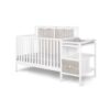 Connelly - 4 In 1 Crib and Changer Combo - White, Rockport Gray - Image 2