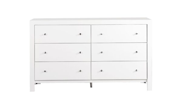 Elegant Transitional Dresser - White