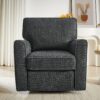 360 Degree Swivel Chair Accent Barrel Armchair With Side Pockets, Compact Design For Living Room, Bedroom, Office - Gray - Image 9