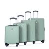 Luggage 4 Piece Lightweight Suitcase With Rotating Wheels, 24" And 28" With Tsa Lock, (16/20/24/28) - Olive Green - Image 4
