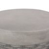 Outdoor Lightweight End Table Round Concrete Outdoor Side Table - Natural - Image 10