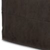 Sheffield - Square Pouf - Distressed Dark Brown - Image 6