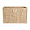 Modern 30" Wall Mounted Bathroom Vanity With Soft Closing Doors, Excluding Sink - Oak - Image 12