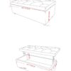 Hamilton - Lift Top Rectangular Storage Ottoman - Slate Gray - Image 2