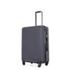 3 Piece Luggage Sets Lightweight Suitcase With Two Hooks, Spinner Wheels, Tsa Lock, (20/24/28) - Black - Image 9