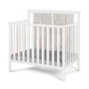 Connelly - Mini Crib With Mattress Pad - White, Rockport Gray - Image 2