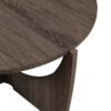 Contemporary Open Arch Base Round Coffee Table - Cerused Ash - Image 3