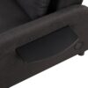 3 In 1 Pull Out Sofa Sleeper With Wing Table And USB Charge - Black - Image 26