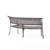 Sector - Bench With Curved Design And Diamond Cross Seat - Copper - Image 7