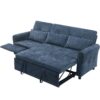2 In 1 Sofa, 3 Seater Sofa With Sofa Bed And Reversible Recliner - Blue - Image 19