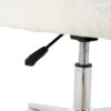 Modern Teddy Fleece Fabric Dining Chair With Chrome Legs, Soft And Comfortable - Beige - Image 14