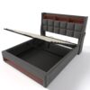Full Size Upholstered Platform Bed With A Hydraulic Storage System, LED And USB Charging (Without Mattress) - Gray - Image 3