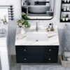 Elegant Vanity Top With Undermount Sink And Backsplash - White Carrara Marble - Image 2