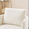 360° Swivel Chair With Upholstered Curved Design - Beige - Image 18