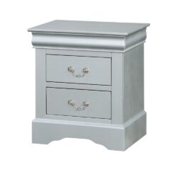Louis Philippe - Nightstand - Silver Gray